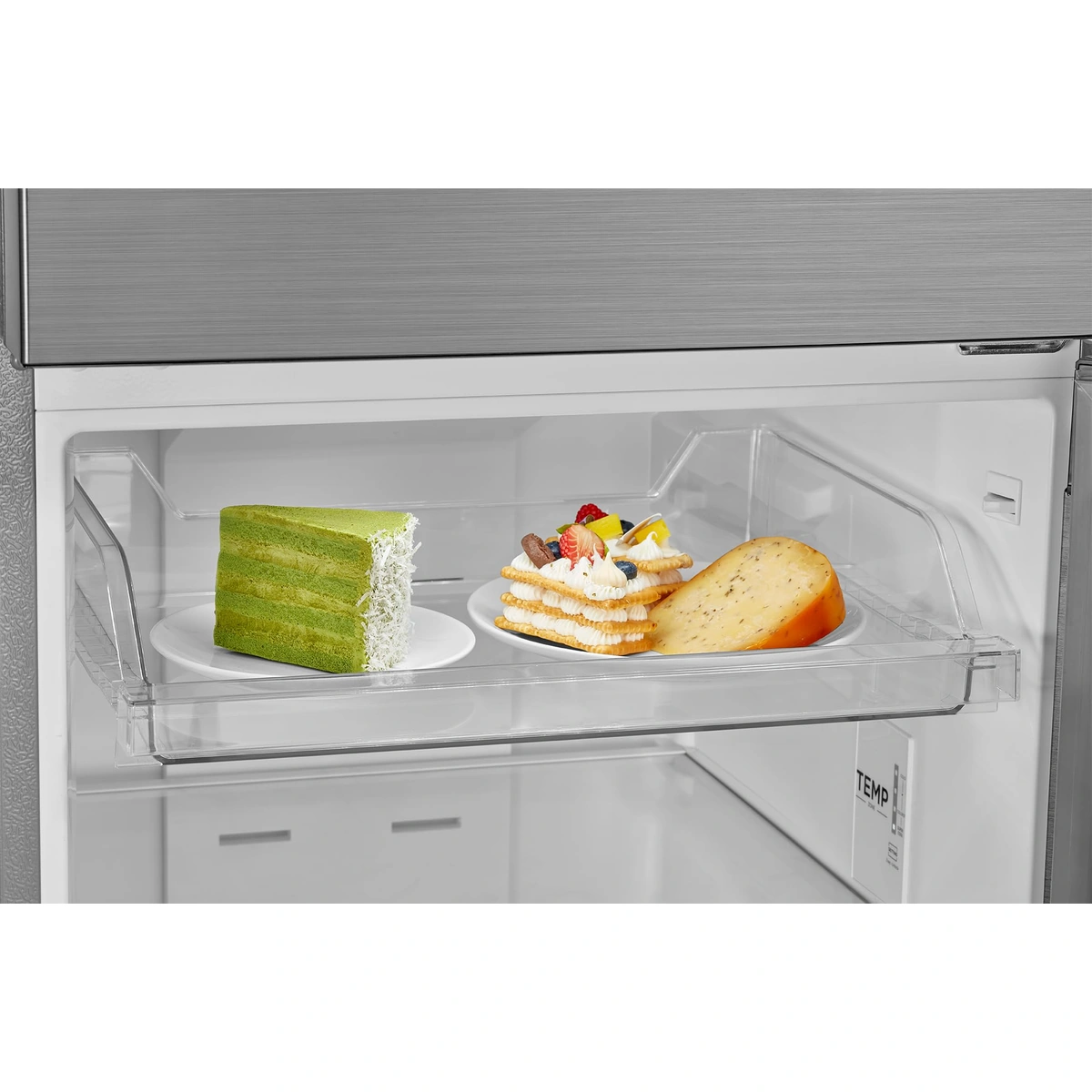 ثلاجة ميديا نوفروست كمبروسبر إستوائي فريزر علوي - 338 لتر - أسود - MDRT489MTN45