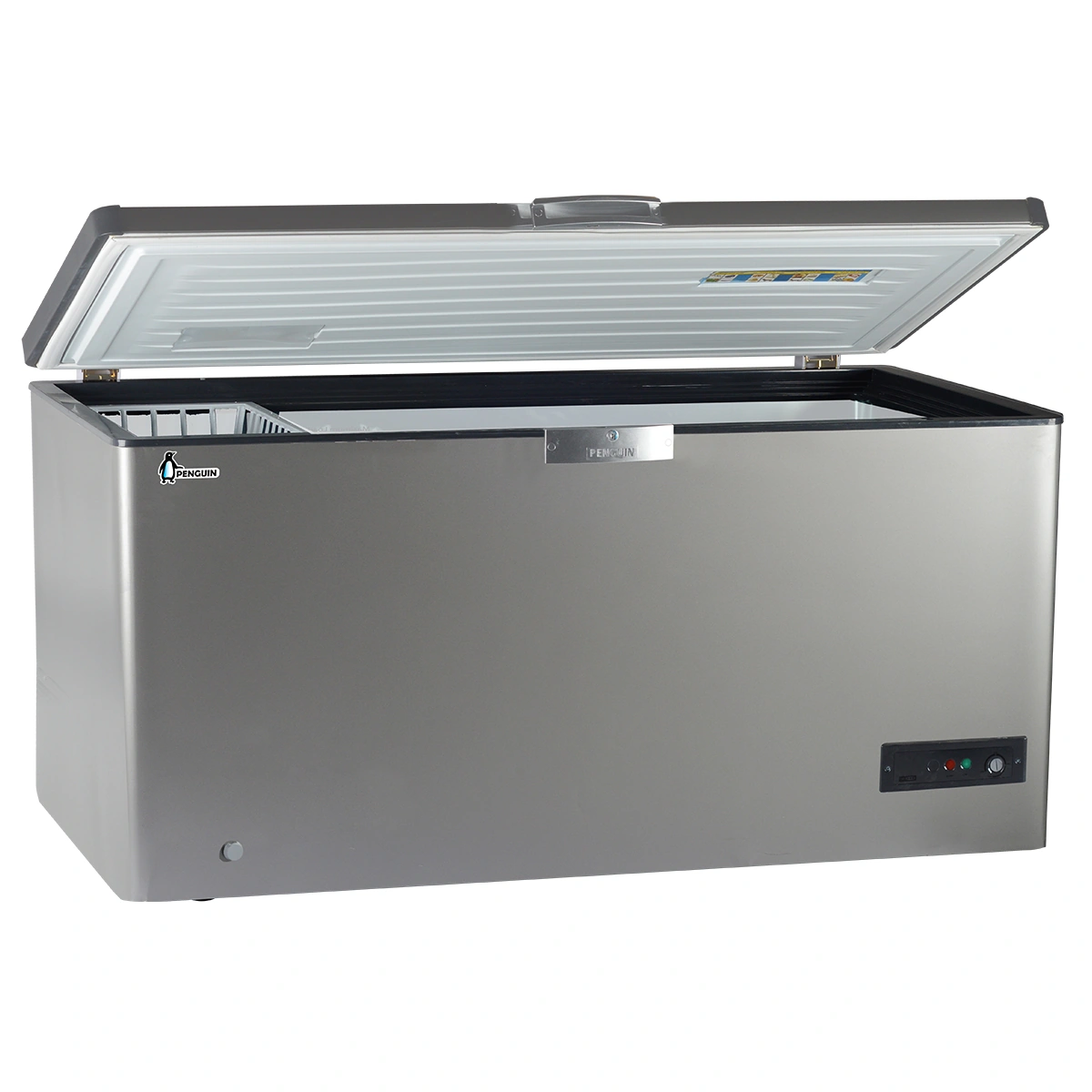 بنجوين ديب فريزر افقي ستانليس ستيل - 505 لتر - سيلفر - ES571