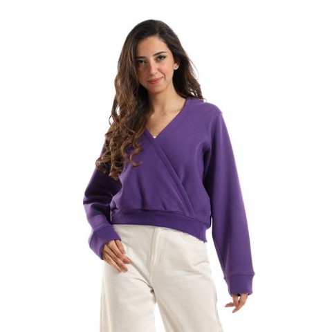 هودى حريمى قصير قطن كم طويل