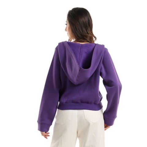 هودى حريمى قصير قطن كم طويل