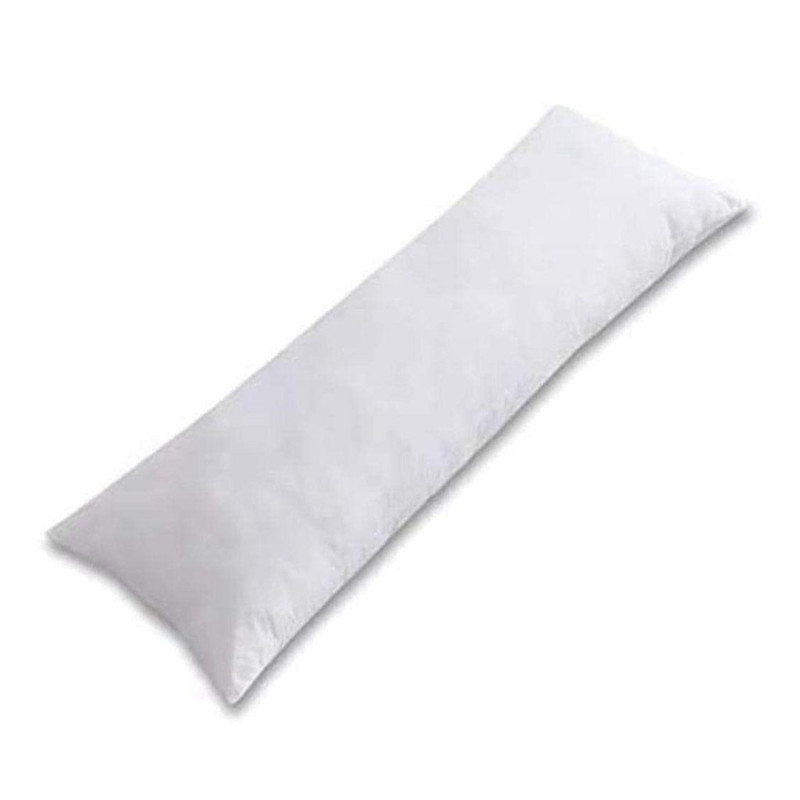 مخدة سرير مريحة من القطن - 120 سم - أبيض