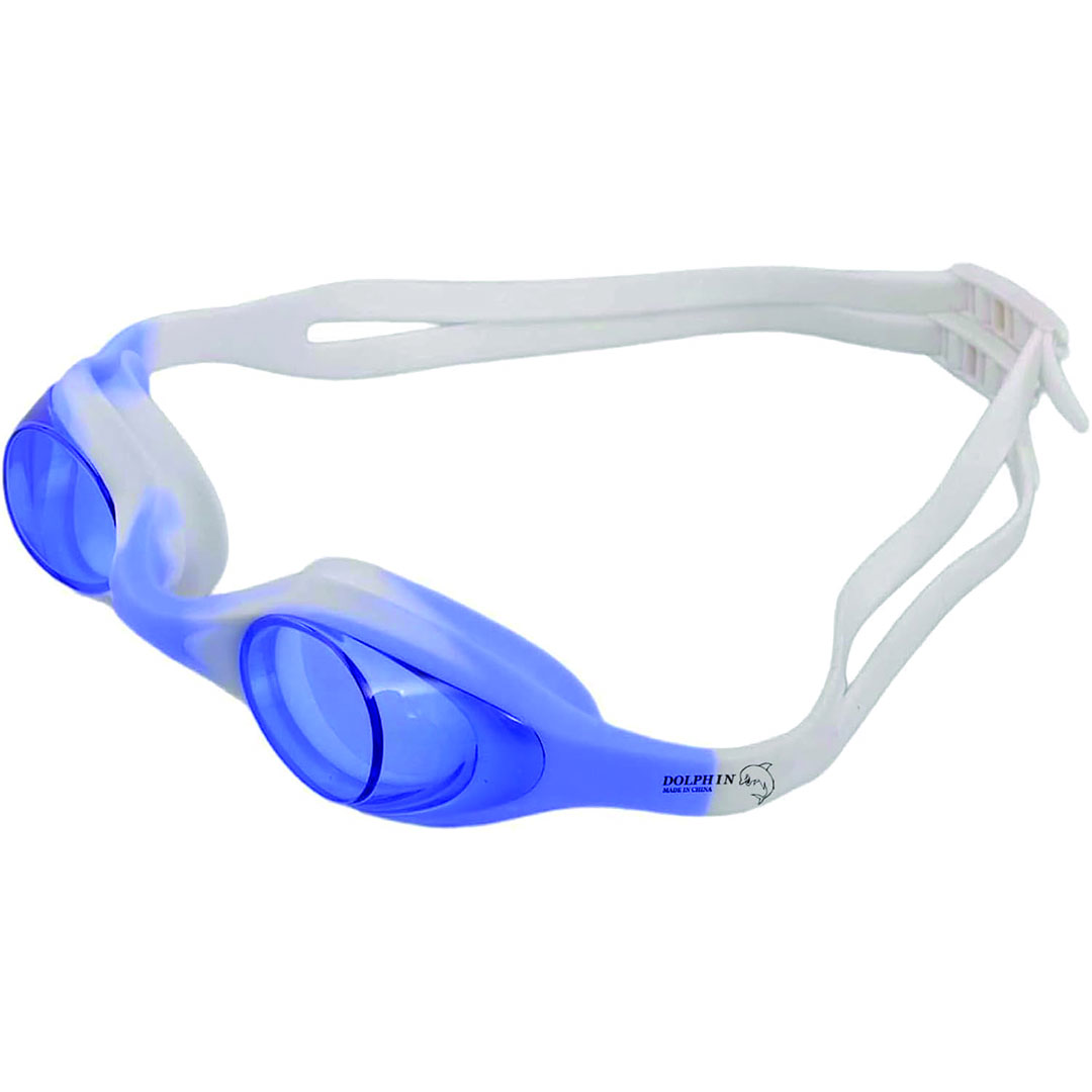 نظارات سباحة للجنسين - أزرق/أبيض