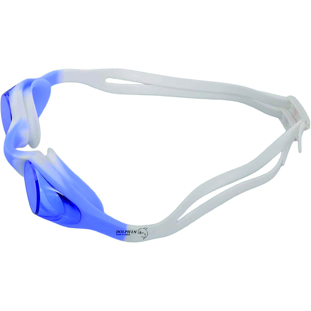 نظارات سباحة للجنسين - أزرق/أبيض