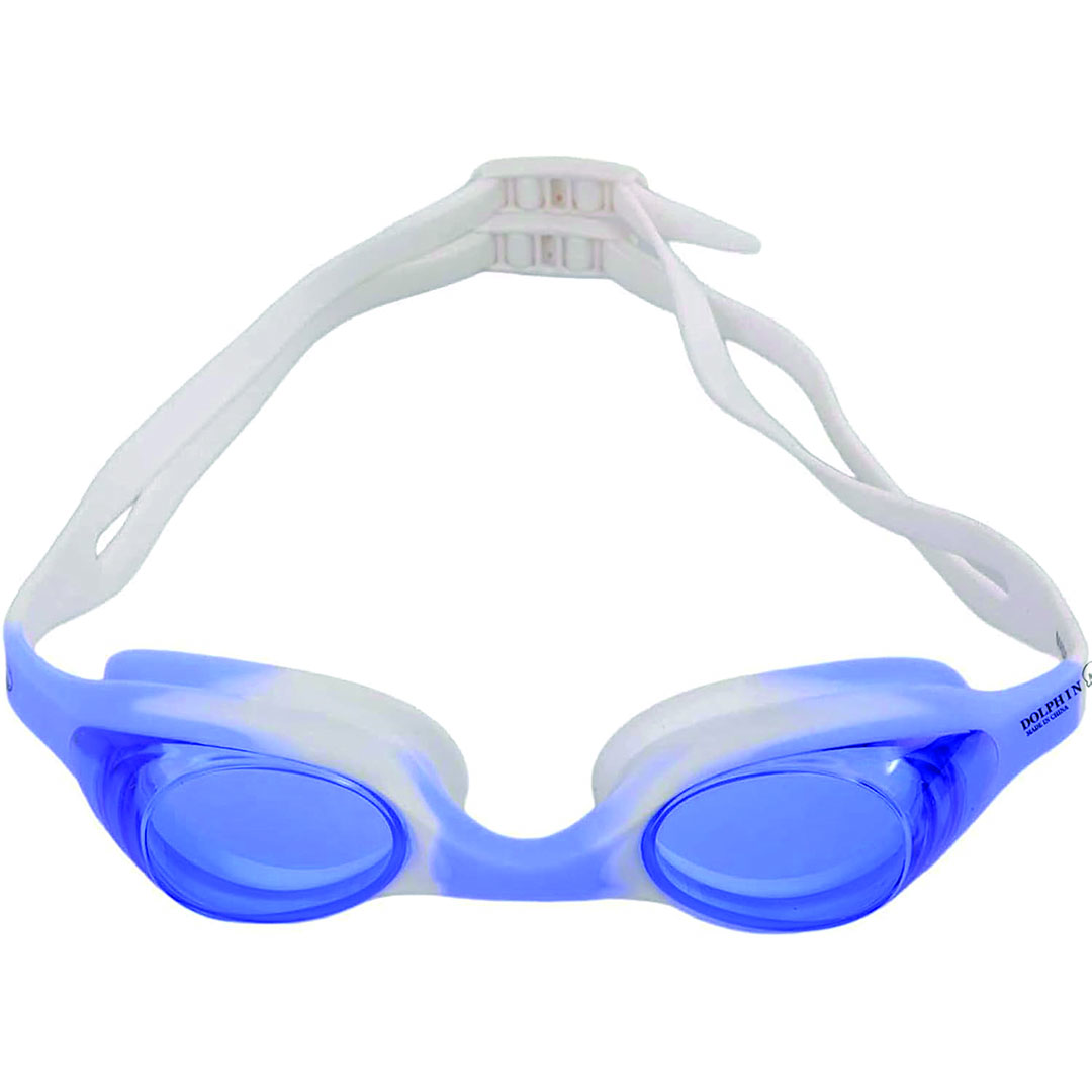 نظارات سباحة للجنسين - أزرق/أبيض