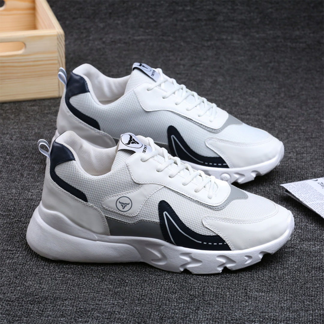 T24 جزمة كاجوال رجالي - أبيض