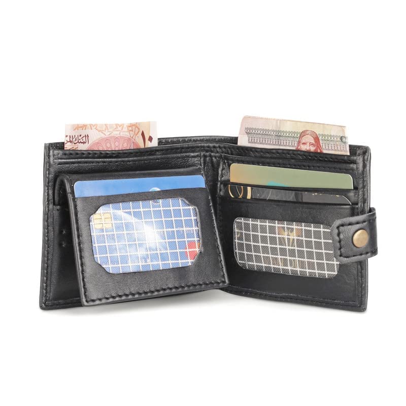 W9 محفظة و حامل كروت جلد طبيعي