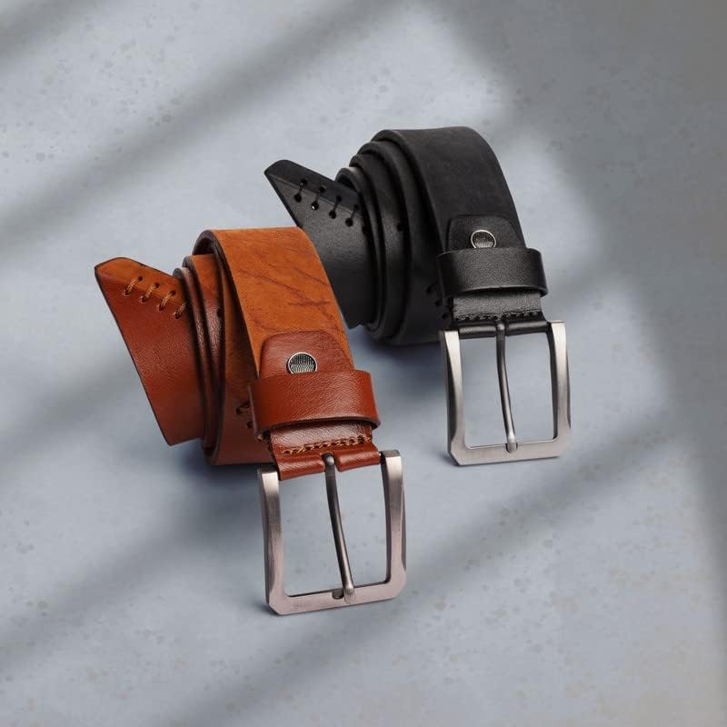 B16 حزام جلد طبيعي هاند ميد