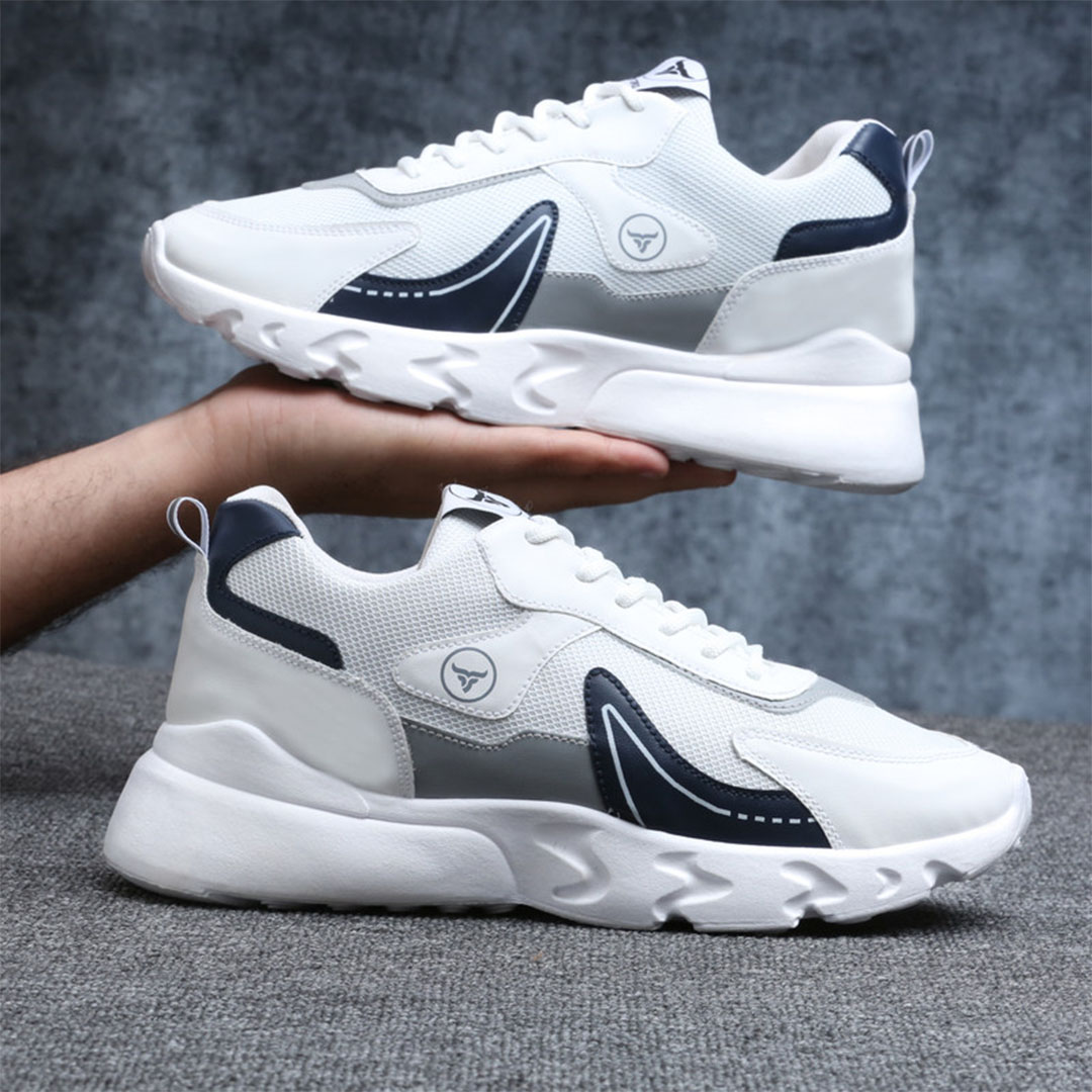 T24 جزمة كاجوال رجالي - أبيض