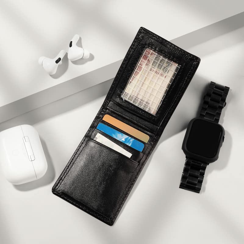 W7 محفظة كروت جلد طبيعي صغيرة