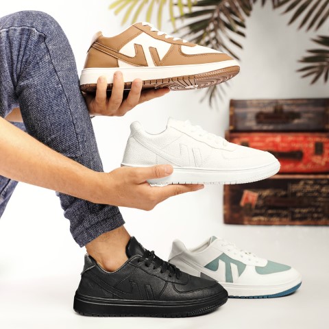 x4 سنيكرز جلد رجالي