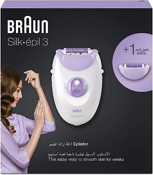 BR-3-3170  سيلك ابيل 3 ماكينة ازالة شعر للنساء مع رأس تدليك