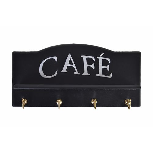 رف مودرن لركن القهوة - أسود