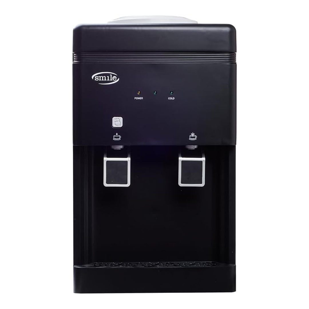 مبرد مياه مع قفل امان للاطفال 2 حنفية - أسود