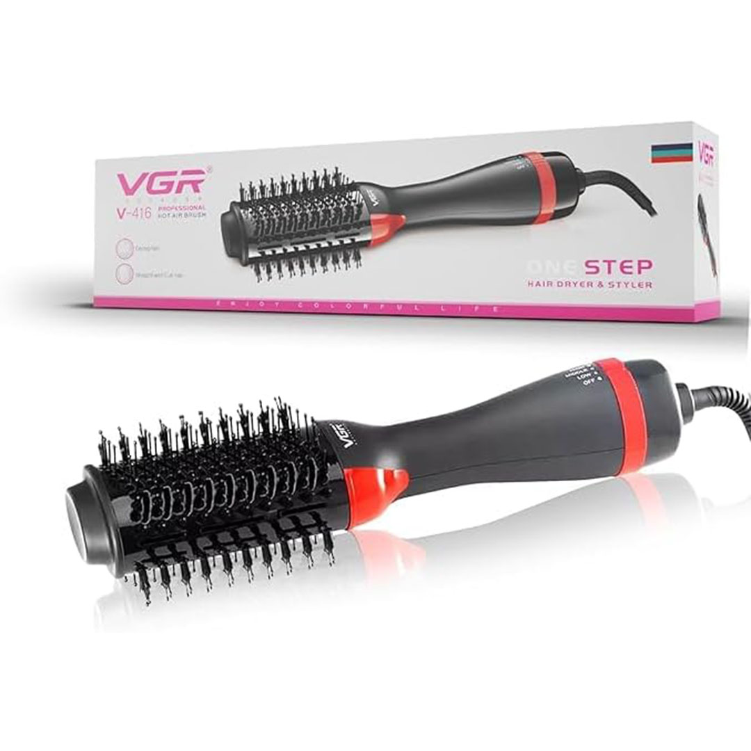 فرشاة مجفف شعر بالهواء الساخن من VGR - 1000 وات - VGR-416
