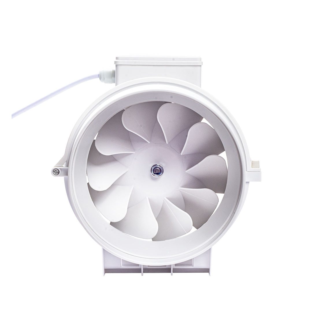 شفاط هواء ولسان بلاور - 4 بوصة - أبيض