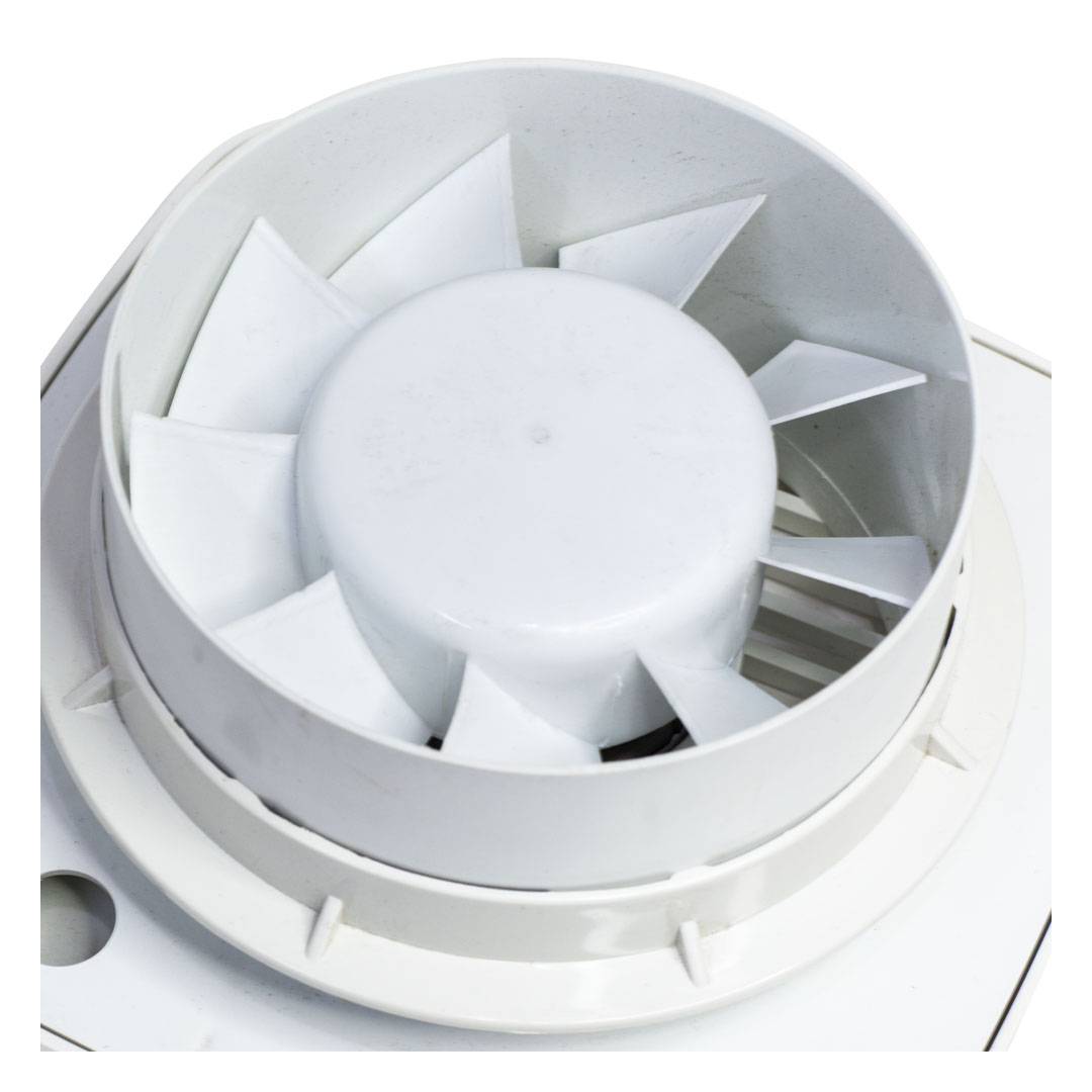 شفاط هواء ولسان - 6 بوصة - أبيض