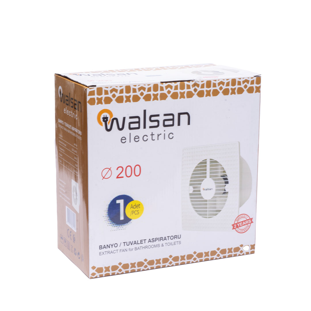 شفاط ولسان وش ديكور - 8 بوصة - أبيض