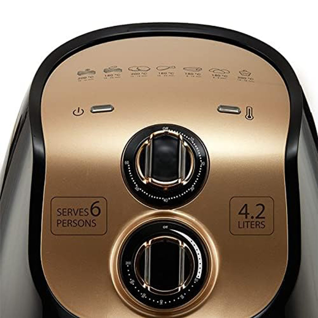 AF47434A - 1500 مقلاة هوائية من مينتا - 4.2 لتر - أسود