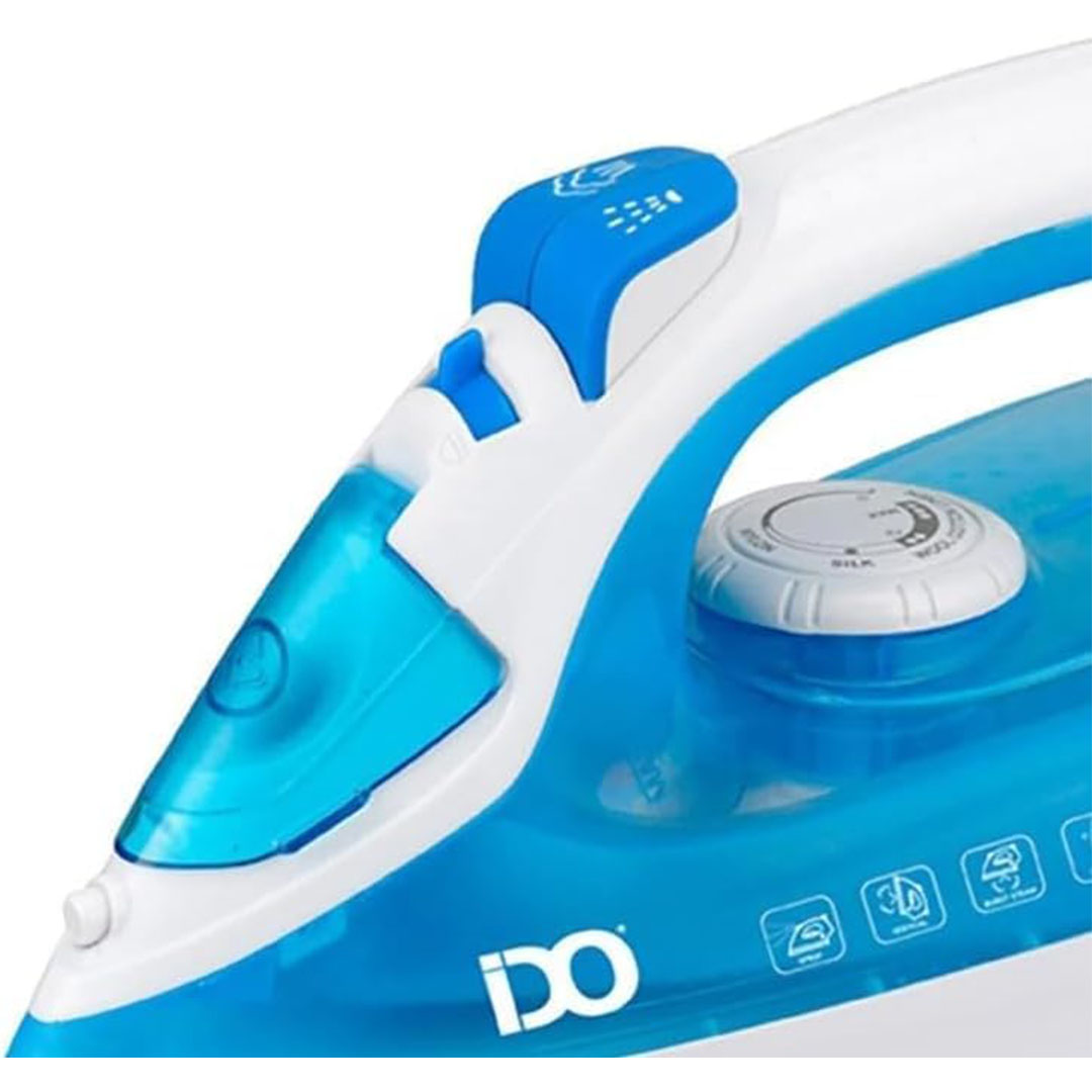 مكواة بخار سيراميك أي دو، 2200 وات -خزانه مياه 280- أزرق
