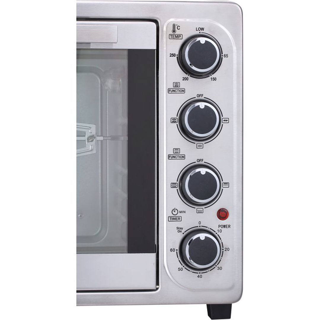 فرن كهربائي اي دو زجاج مزدوج - 50 لتر - فضي - TO50DG-SV