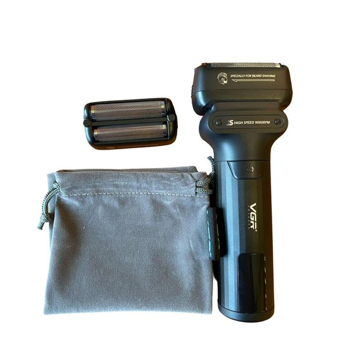 ماكينة حلاقة كهربائية من VGR - مقاومة للماء - أسود - VGR-368