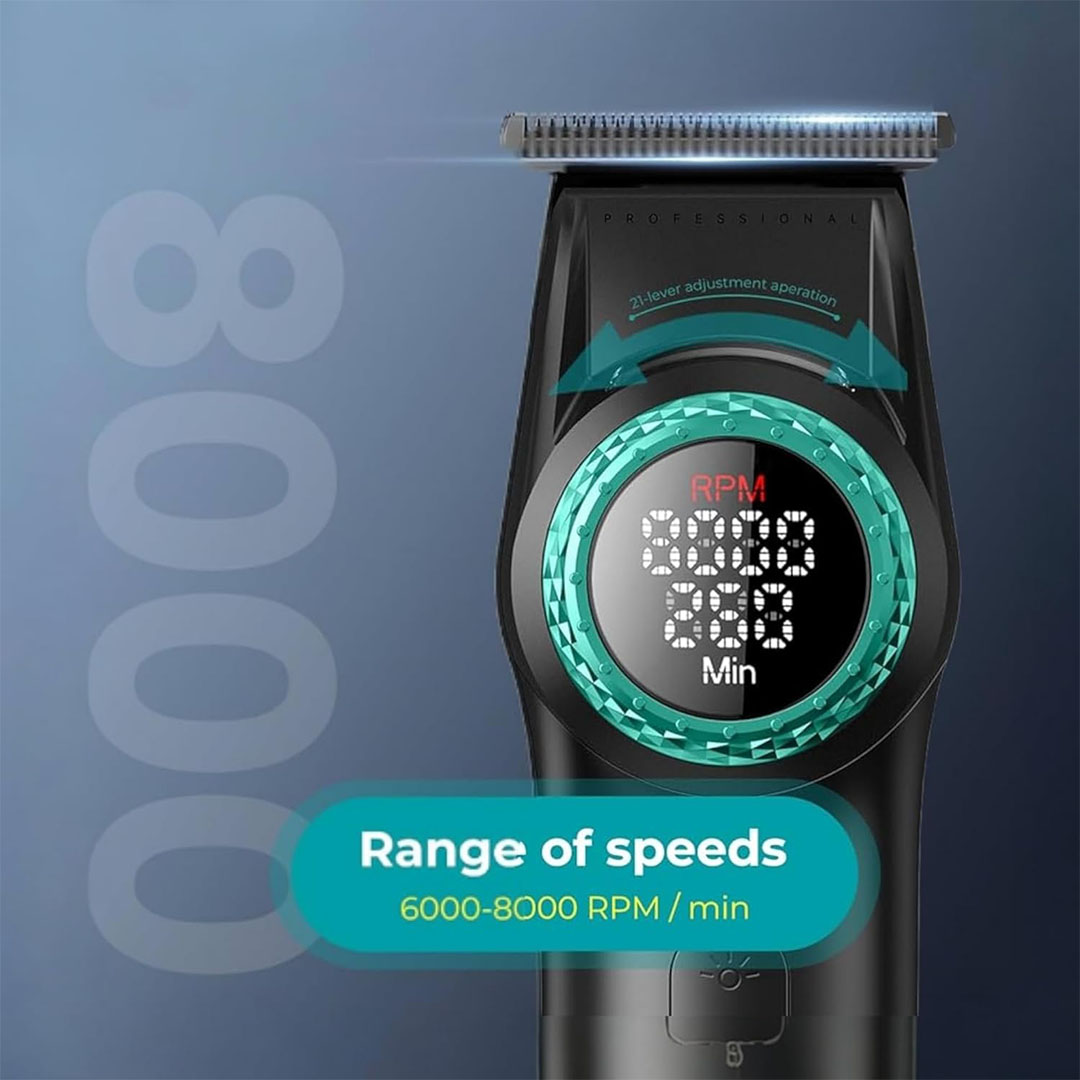 ماكينة تشذيب الشعر الاحترافية - أسود - V-977