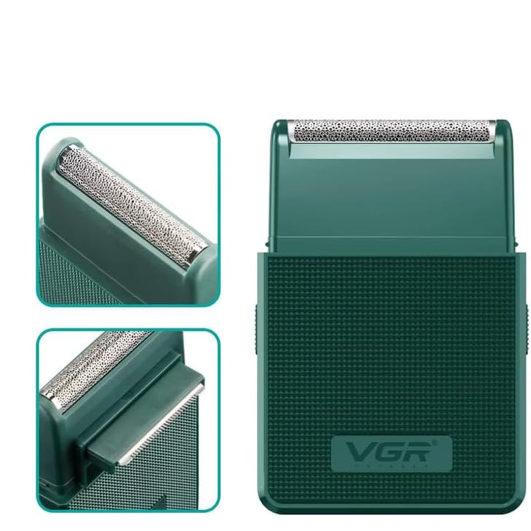 ماكينة حلاقة في جي أر قابلة للشحن للرجال - أسود - V-376