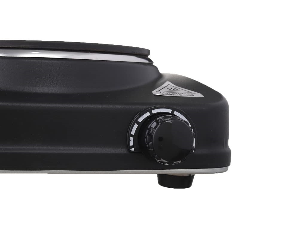 بوتجاز مسطح كهربائي - 1500 وات - أسود