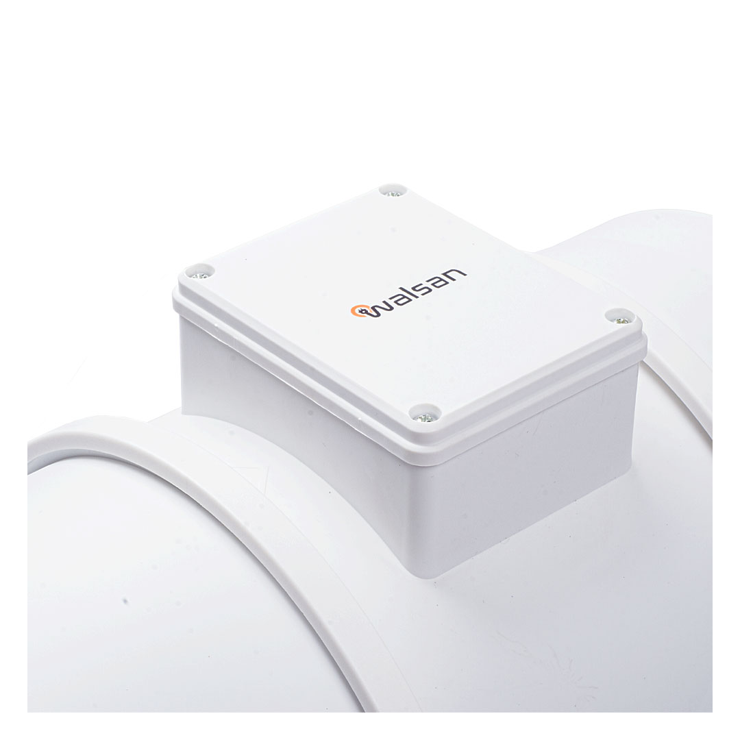 شفاط هواء ولسان بلاور - 8 بوصة - أبيض