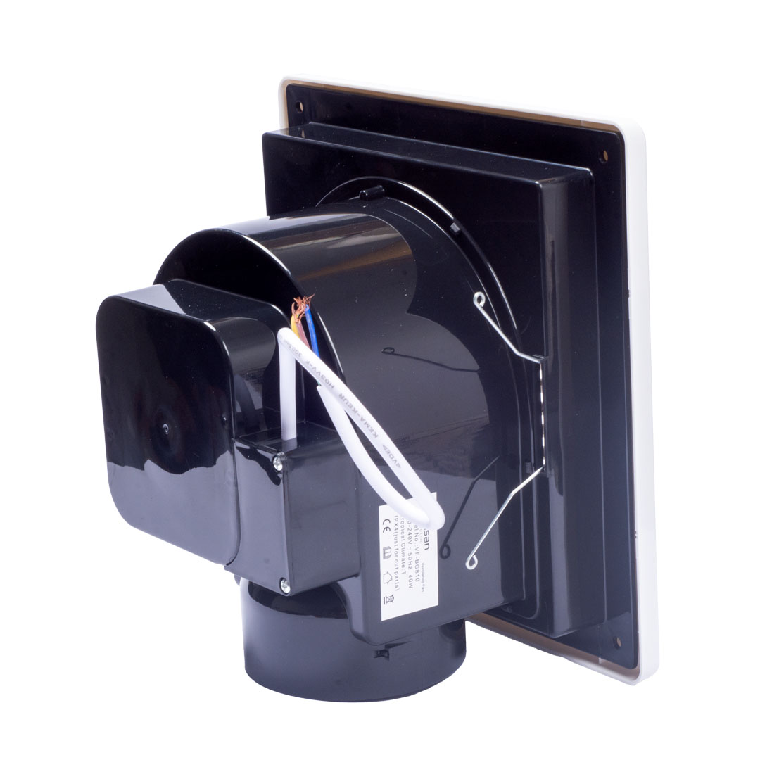 شفاط هواء ولسان جانبي - 4 بوصة - 20 سم - أبيض