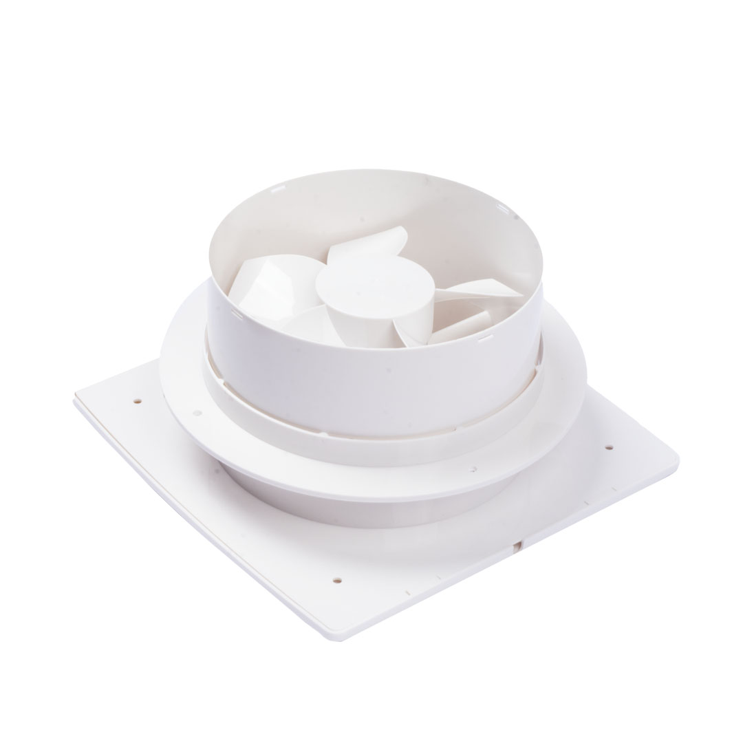 شفاط ولسان وش ديكور - 8 بوصة - أبيض