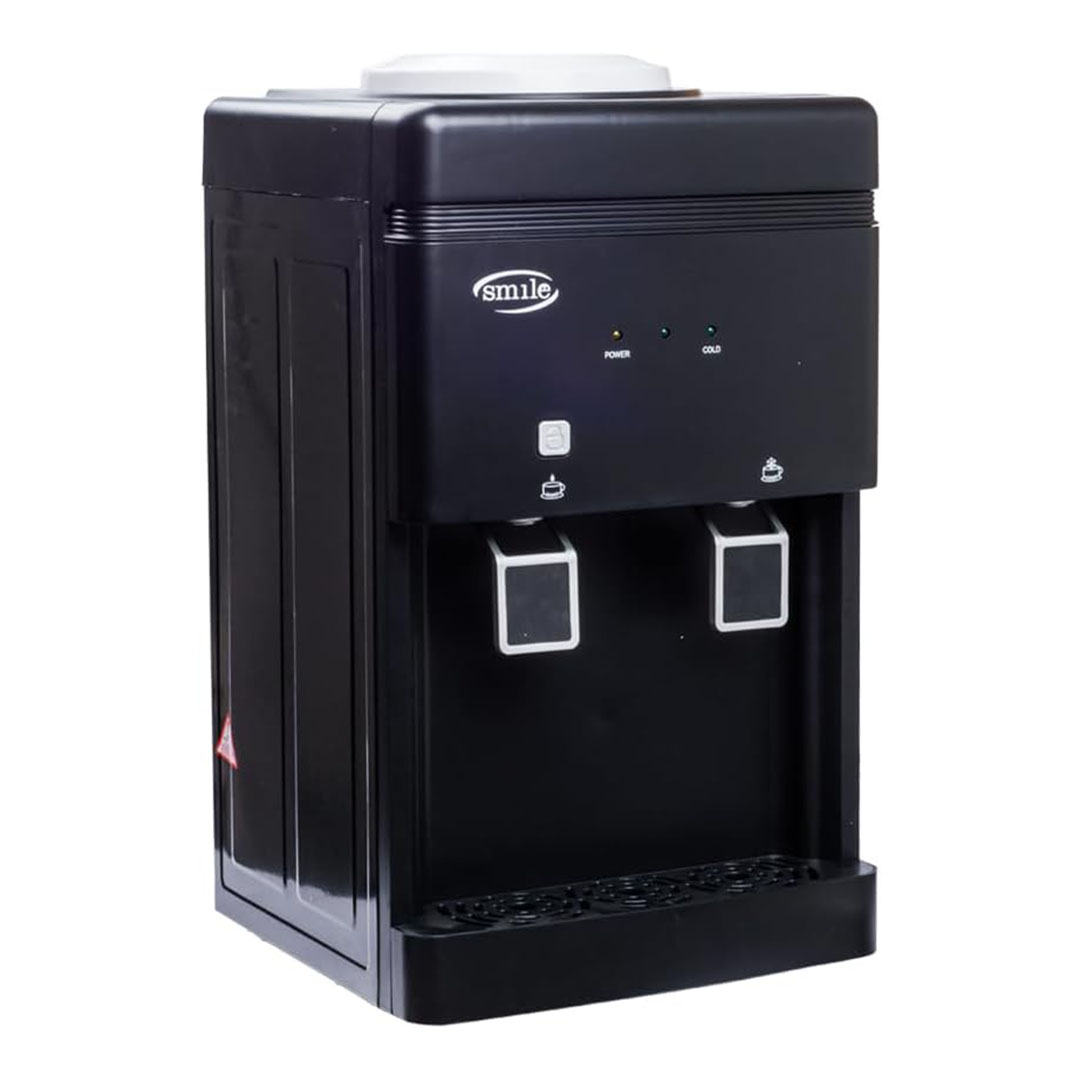 مبرد مياه مع قفل امان للاطفال 2 حنفية - أسود