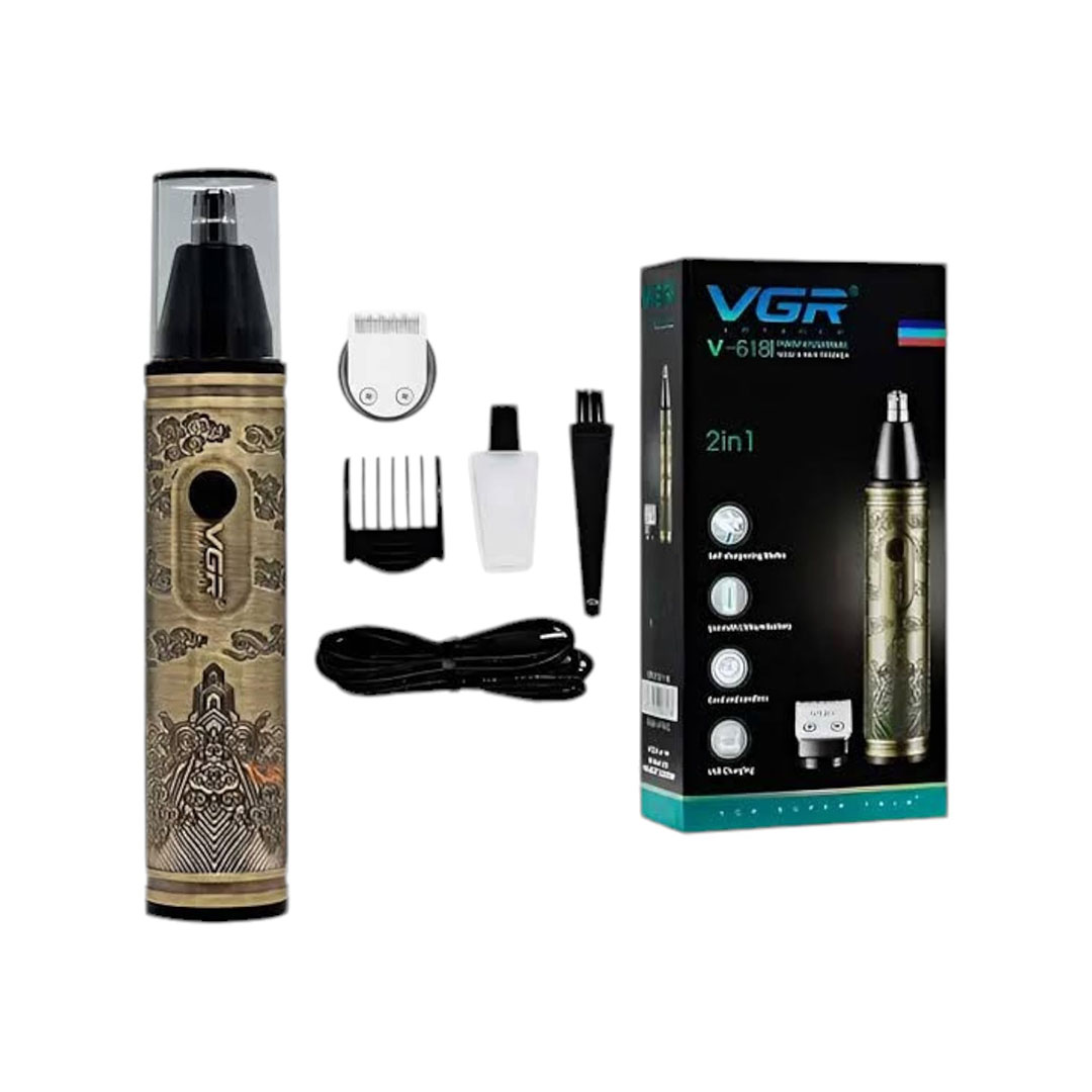 ماكينة حلاقة وتشذيب شعر الأنف والأذن 2*1- V-618