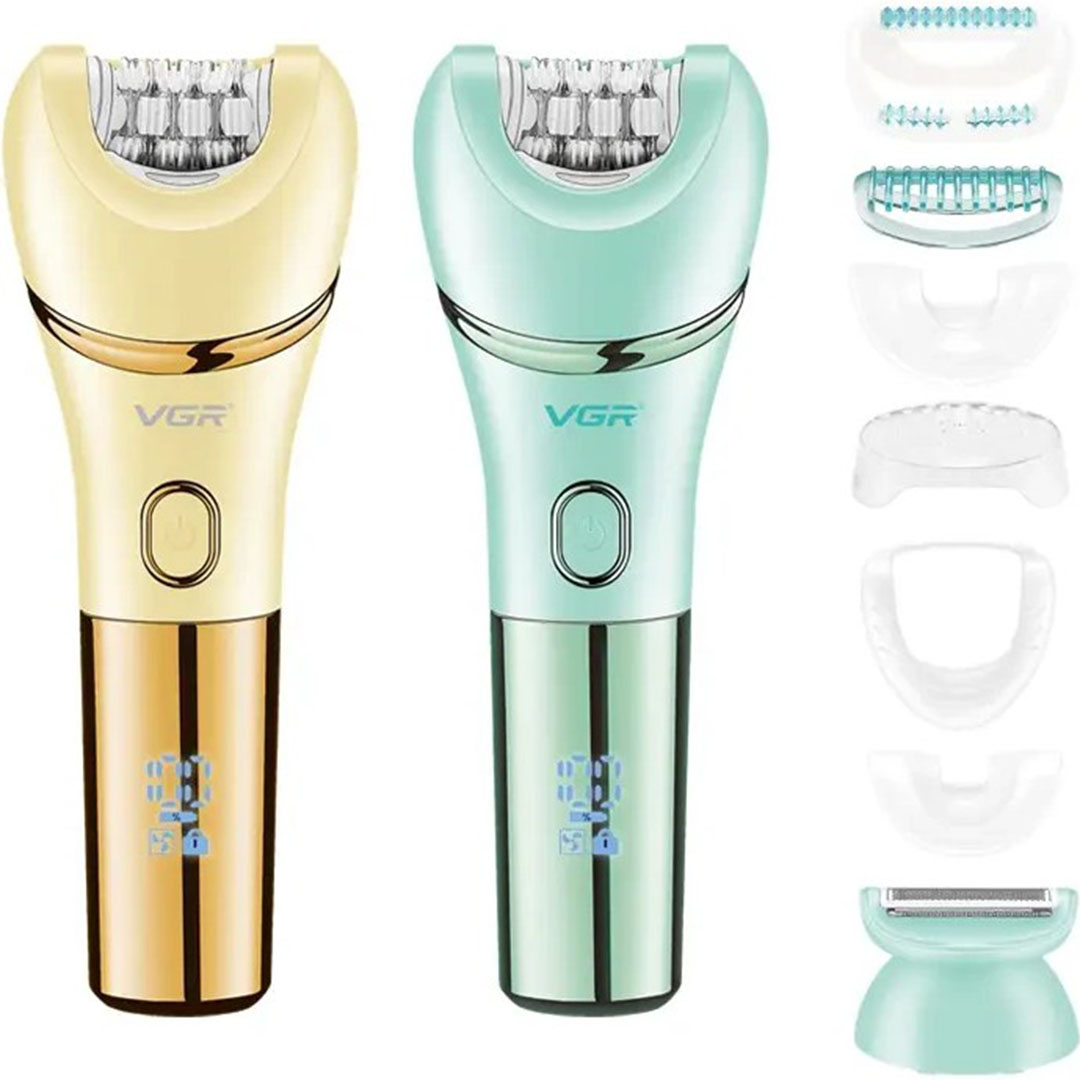 ماكينة إزالة الشعر للنساء - أخضر - VGR-753