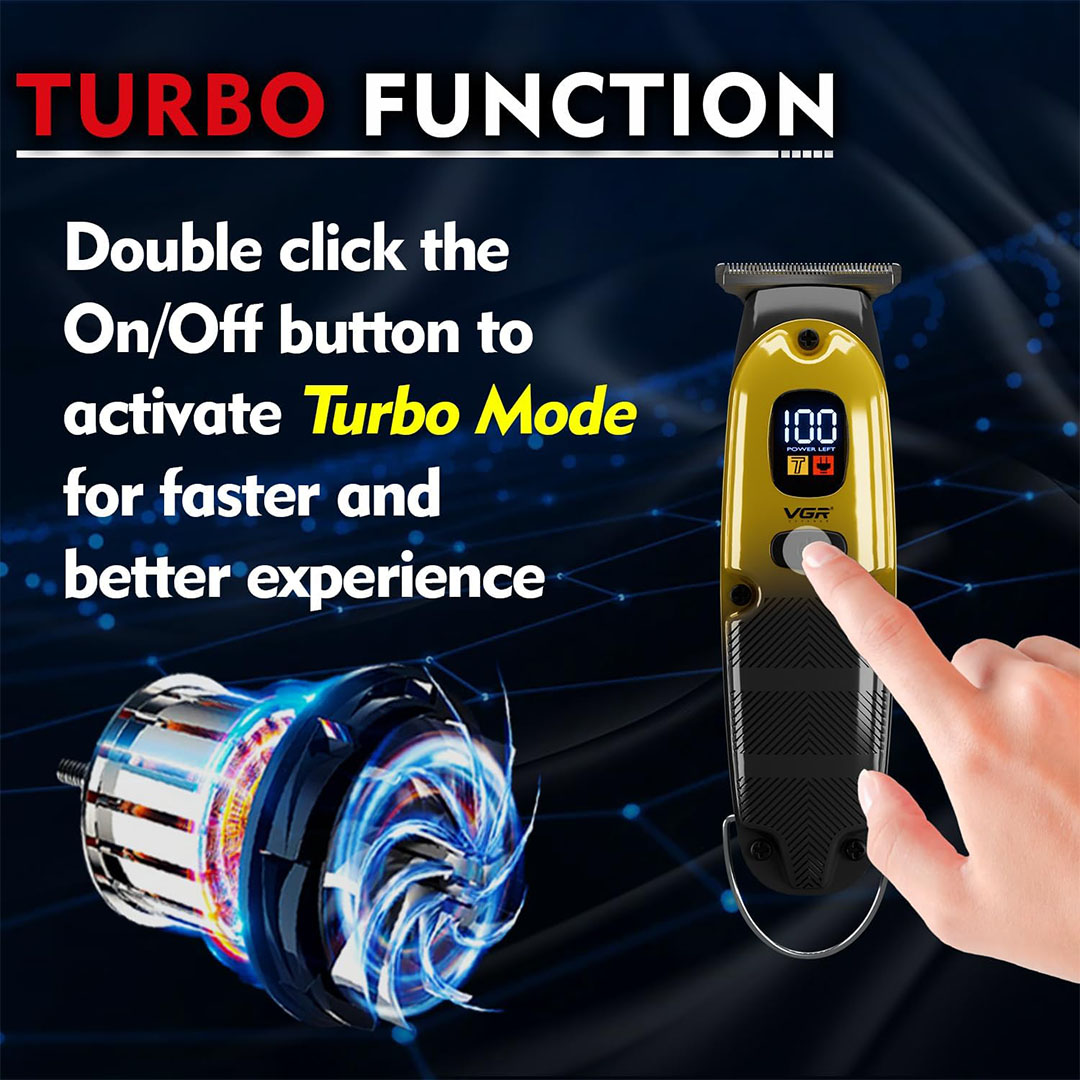 ماكينة حلاقة الشعر VGR القابله للشحن - ذهبي - V-981