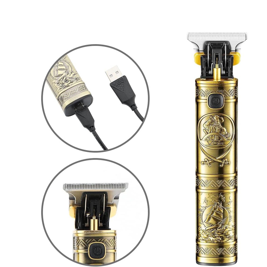 ماكينة حلاقة الشعر في جي أر القابلة للشحن للرجال - أسود - V-096