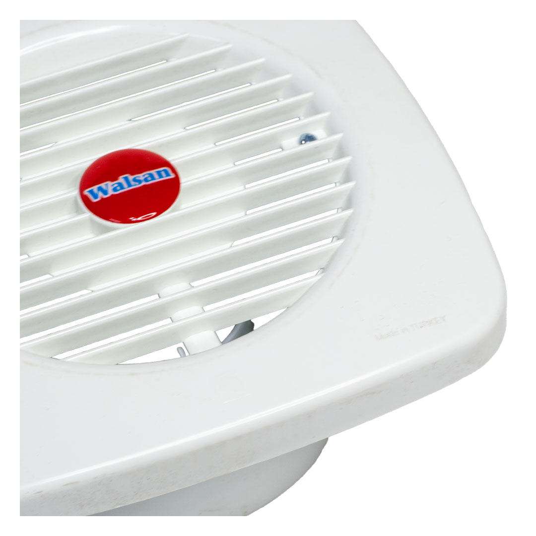 شفاط هواء ولسان - 6 بوصة - أبيض