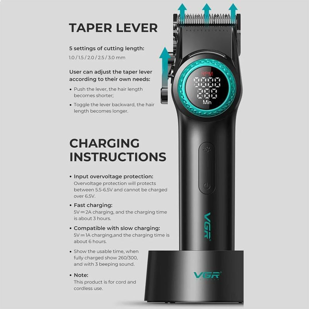 اكينة قص الشعر VGR الاحترافية - V- 001