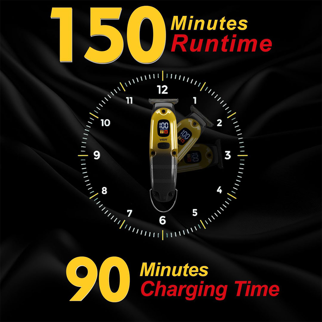 ماكينة حلاقة الشعر VGR القابله للشحن - ذهبي - V-981