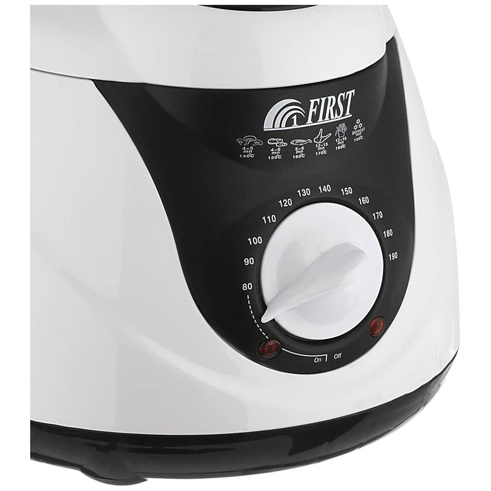 قلاية زيت كهربائية عميقة فيرست - 1 لتر - أبيض
