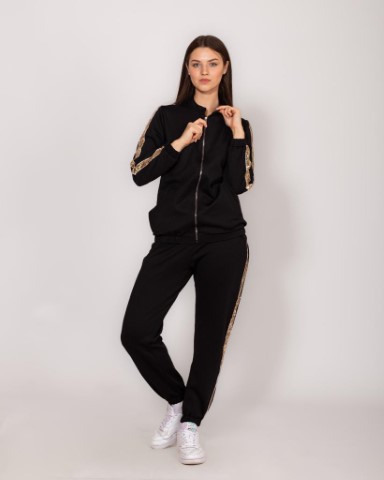 ترينيننج بخط جانبي - أسود