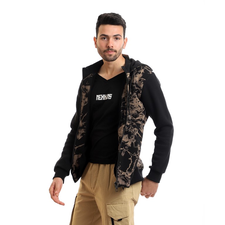 107 - جاكيت مبطن و تيشرت 2 في 1