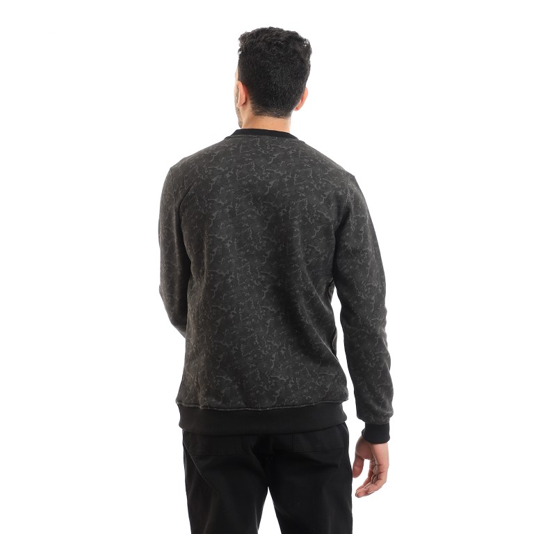 110 - سويت شيرت مبطن برقبة مستديرة