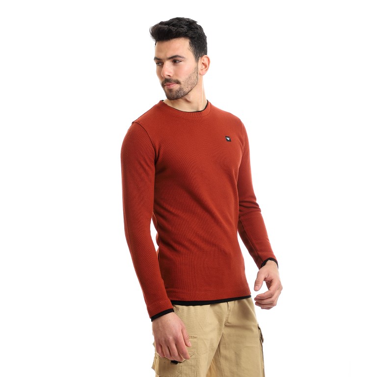 123 - سويت شيرت قطن برقبة مستديرة