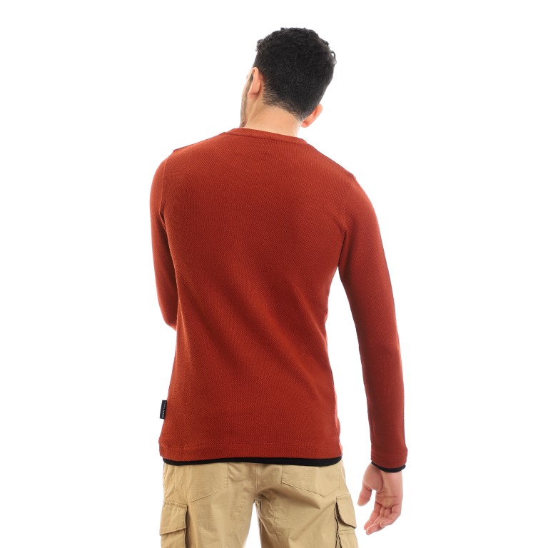 123 - سويت شيرت قطن برقبة مستديرة