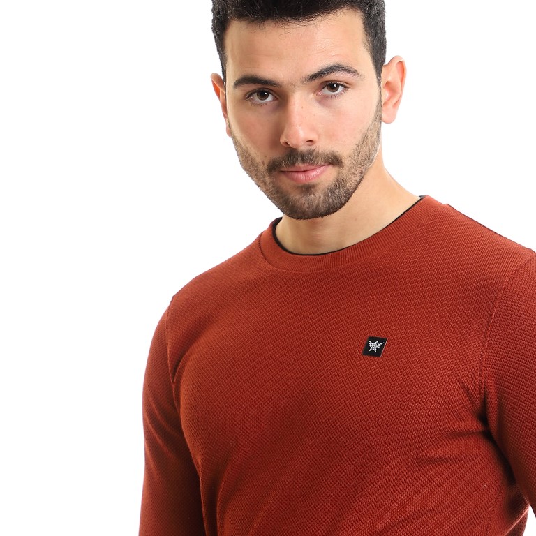 123 - سويت شيرت قطن برقبة مستديرة