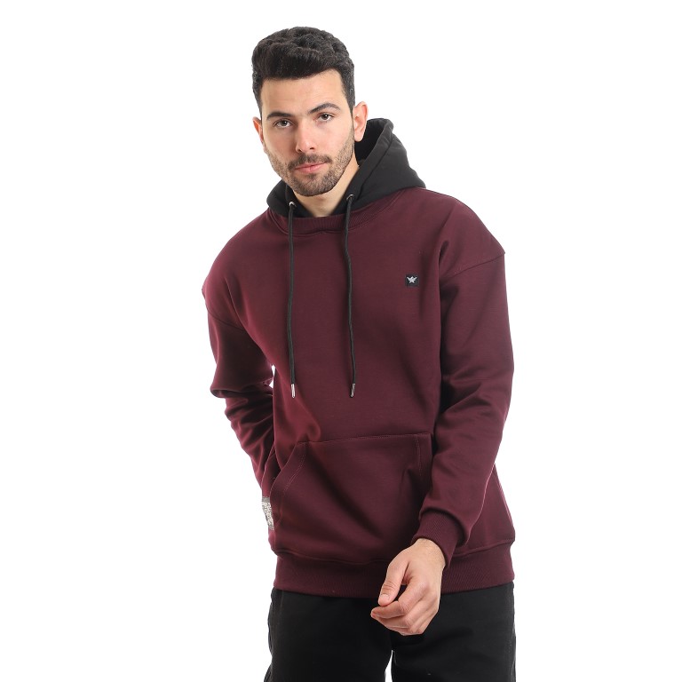 129 - هودي مبطن بجيوب كبيرة امامية