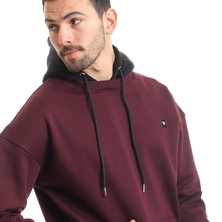 129 - هودي مبطن بجيوب كبيرة امامية