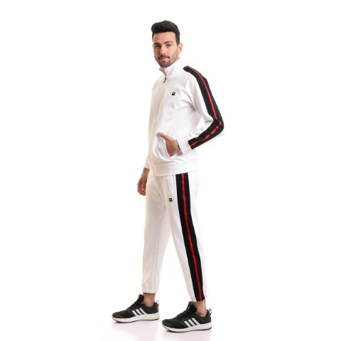 طقم تمرين رجالي كم طويل شتوي