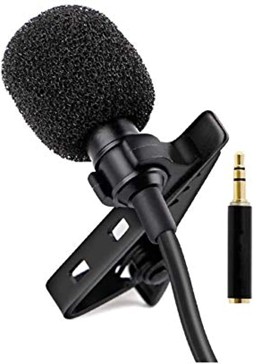 ميكروفون صغير احترافي - 2 متر - اسود